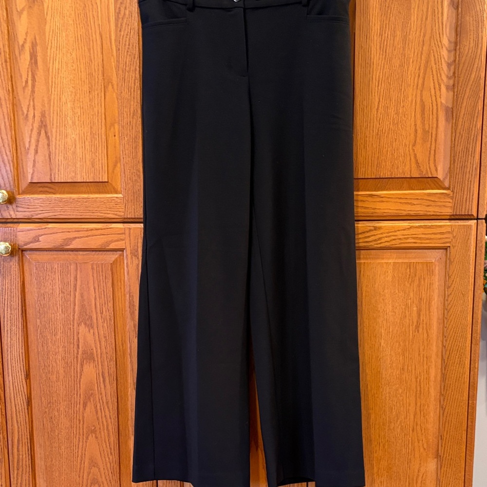 LOFT Curvy Black Trousers-Size 8